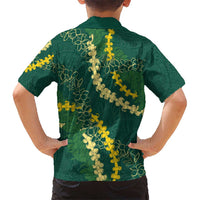 Hawaii Puakenikeni - Maile Lei Kid Hawaiian Shirt Sage Green