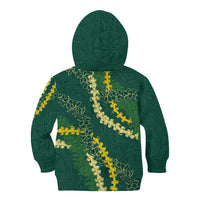 Hawaii Puakenikeni - Maile Lei Kid Hoodie Sage Green LT7 - Polynesian Pride