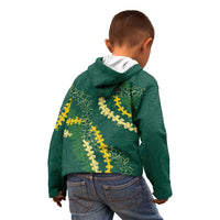 Hawaii Puakenikeni - Maile Lei Kid Hoodie Sage Green LT7 - Polynesian Pride
