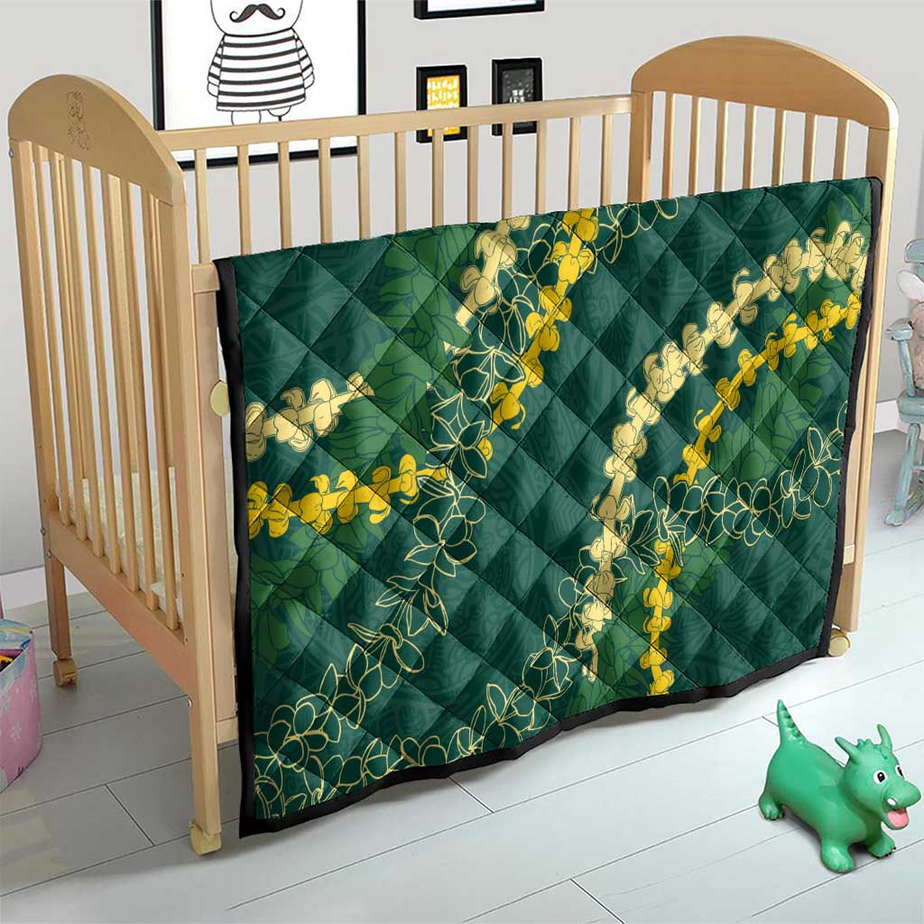 Hawaii Puakenikeni - Maile Lei Quilt Sage Green