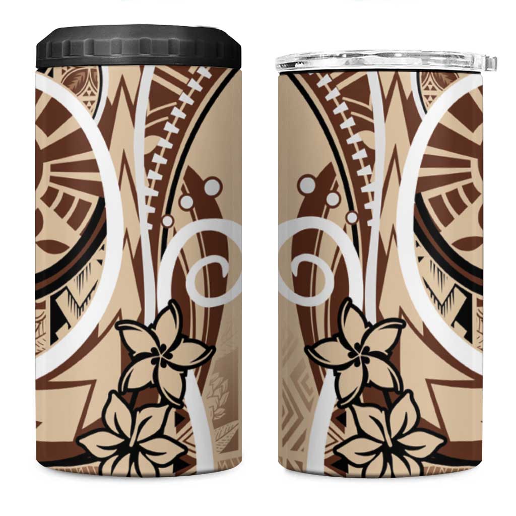 Samoa Siapo Classic Motif 4 in 1 Can Cooler Tumbler Manuia le tutoatasi o Samoa Independence