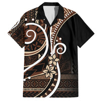 Samoa Siapo Classic Motif Family Matching Off Shoulder Maxi Dress and Hawaiian Shirt Manuia le tuto’atasi o Samoa Independence Black Style