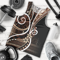 Samoa Siapo Classic Motif Men Tank Top Manuia le tuto’atasi o Samoa Independence Black Style