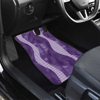 Polynesian Tribal Pattern Patchwork Picturesque Car Mats Deep Violet