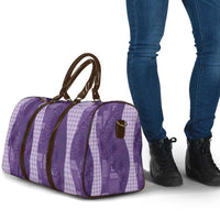 Polynesian Tribal Pattern Patchwork Picturesque Travel Bag Deep Violet