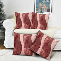 Polynesian Tribal Pattern Patchwork Picturesque Pillow Cover Crimson LT7 - Polynesian Pride