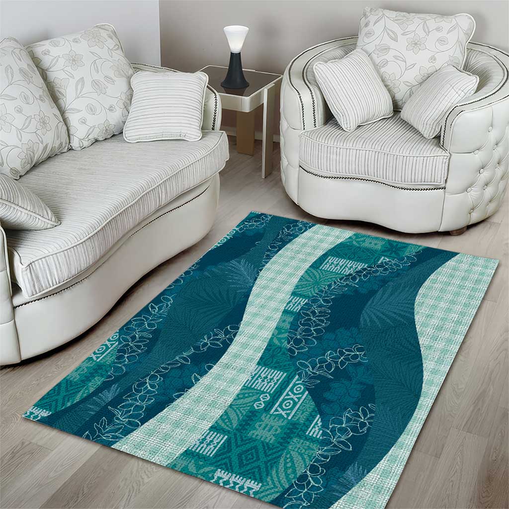 Polynesian Tribal Pattern Patchwork Picturesque Area Rug Oceanic