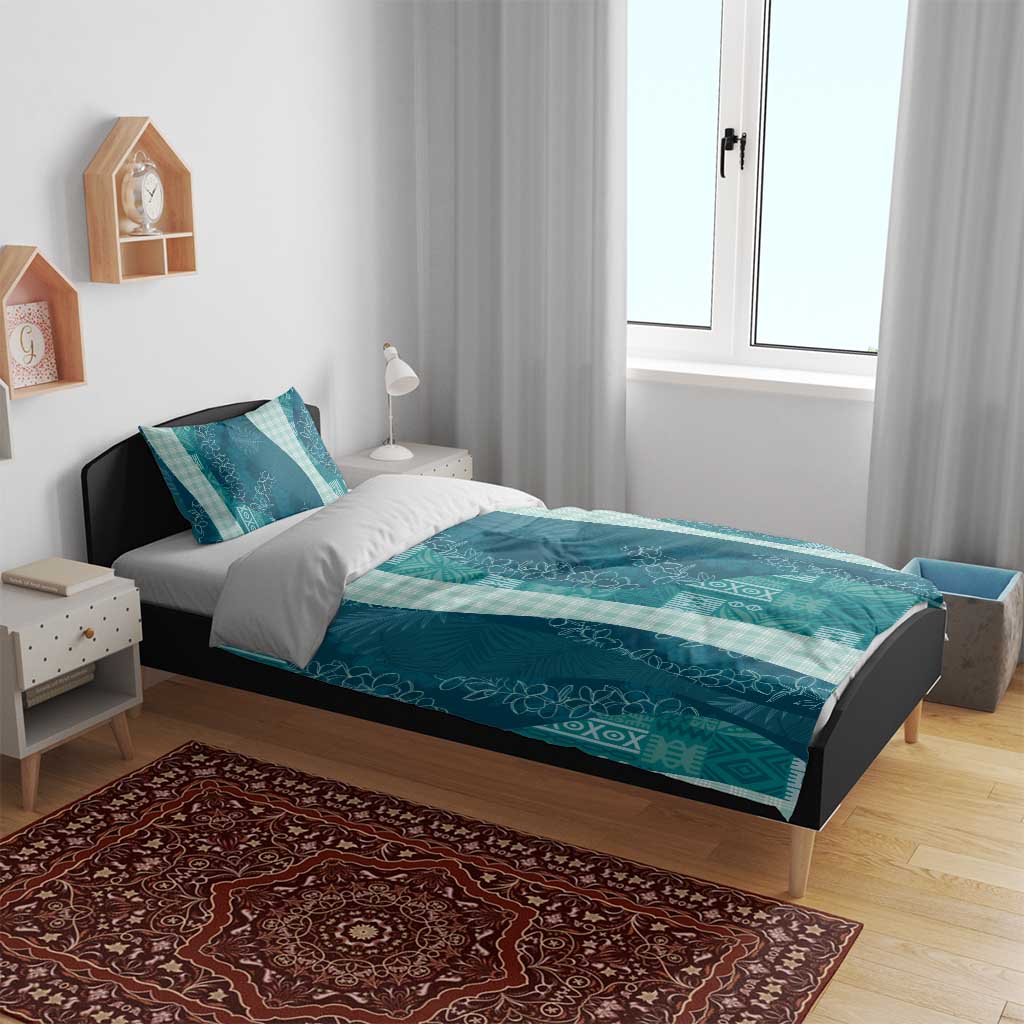 Polynesian Tribal Pattern Patchwork Picturesque Bedding Set Oceanic