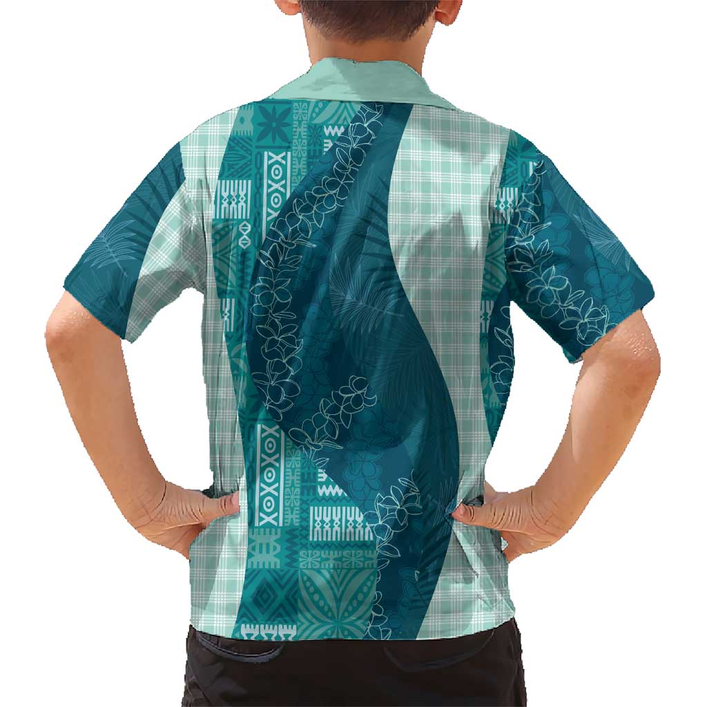 Polynesian Tribal Pattern Patchwork Picturesque Family Matching Mermaid Dress and Hawaiian Shirt Oceanic LT7 - Polynesian Pride