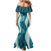 Polynesian Tribal Pattern Patchwork Picturesque Family Matching Mermaid Dress and Hawaiian Shirt Oceanic LT7 - Polynesian Pride
