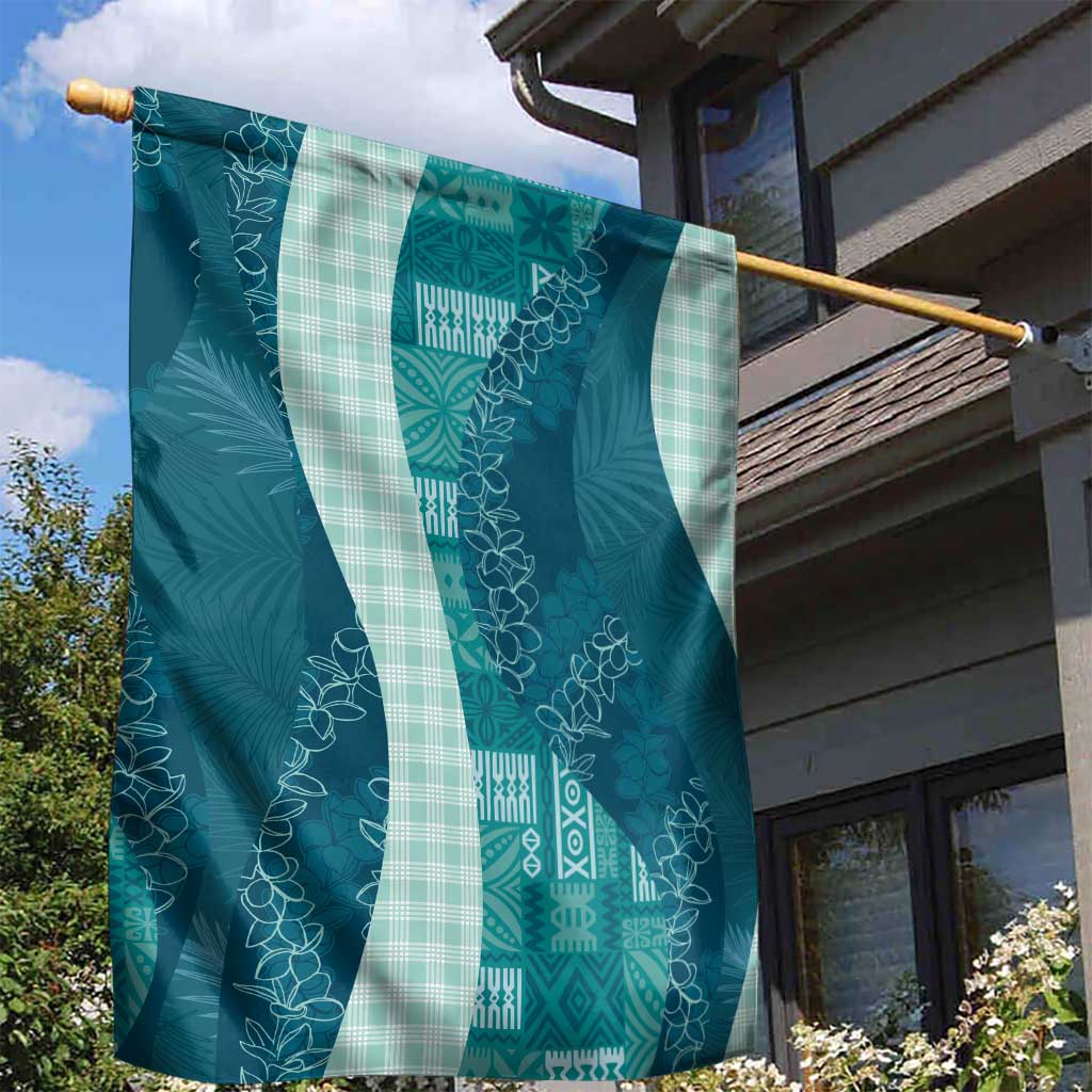 Polynesian Tribal Pattern Patchwork Picturesque Garden Flag Oceanic