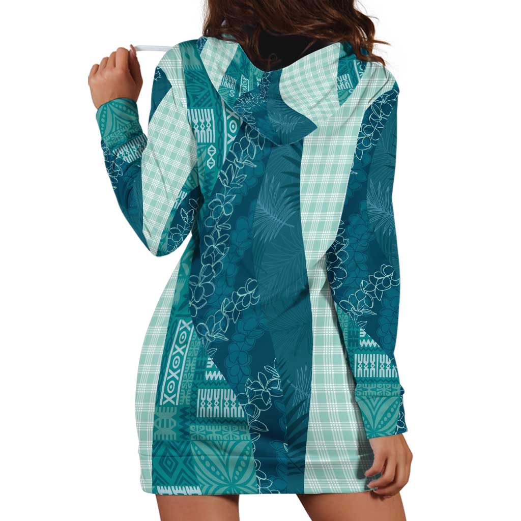 Polynesian Tribal Pattern Patchwork Picturesque Hoodie Dress Oceanic LT7 - Polynesian Pride