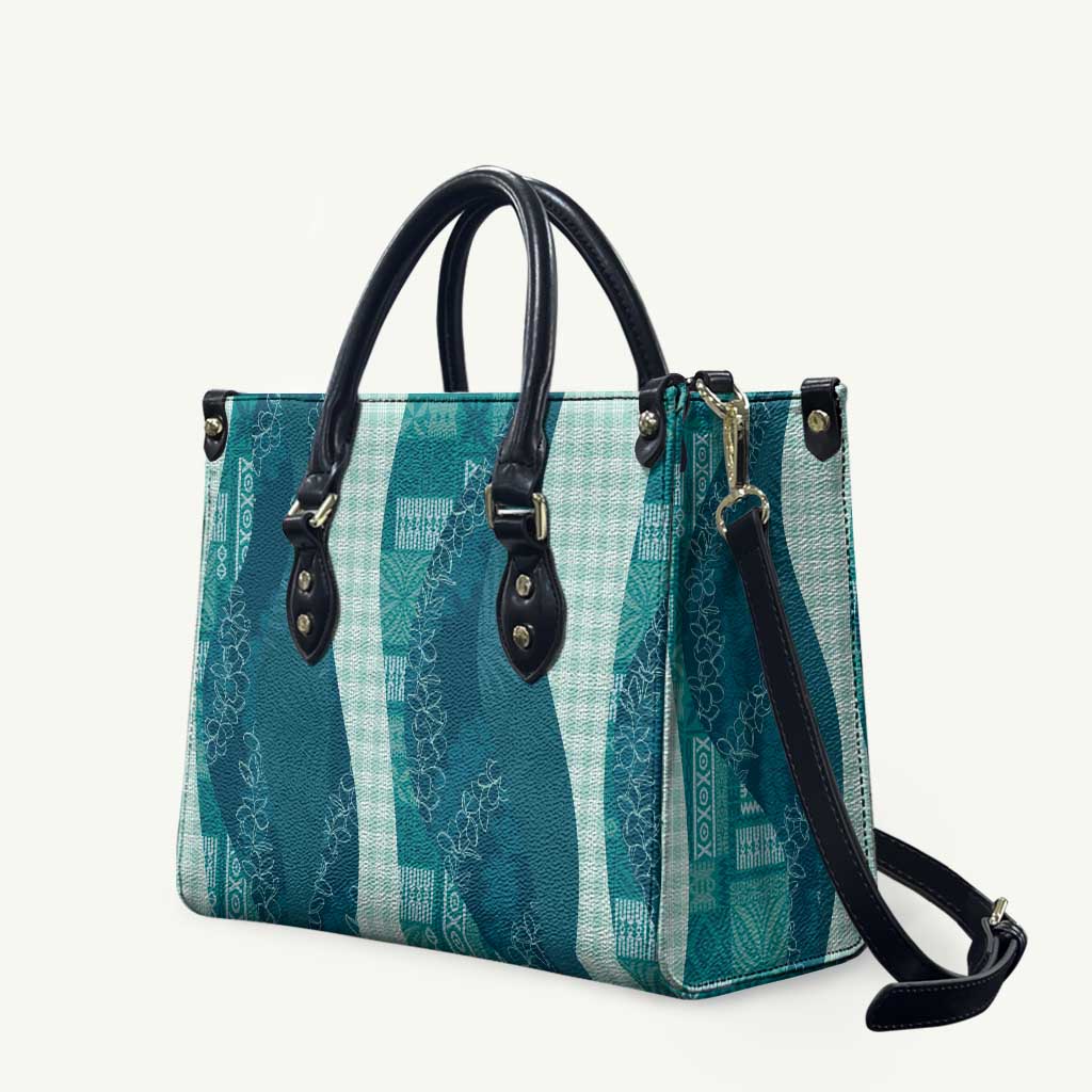 Polynesian Tribal Pattern Patchwork Picturesque Leather Bag Oceanic
