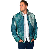 Polynesian Tribal Pattern Patchwork Picturesque Padded Jacket Oceanic
