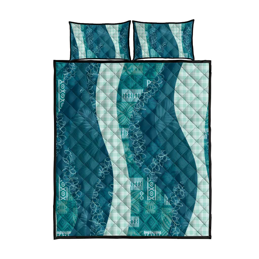 Polynesian Tribal Pattern Patchwork Picturesque Quilt Bed Set Oceanic