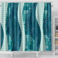 Polynesian Tribal Pattern Patchwork Picturesque Shower Curtain Oceanic