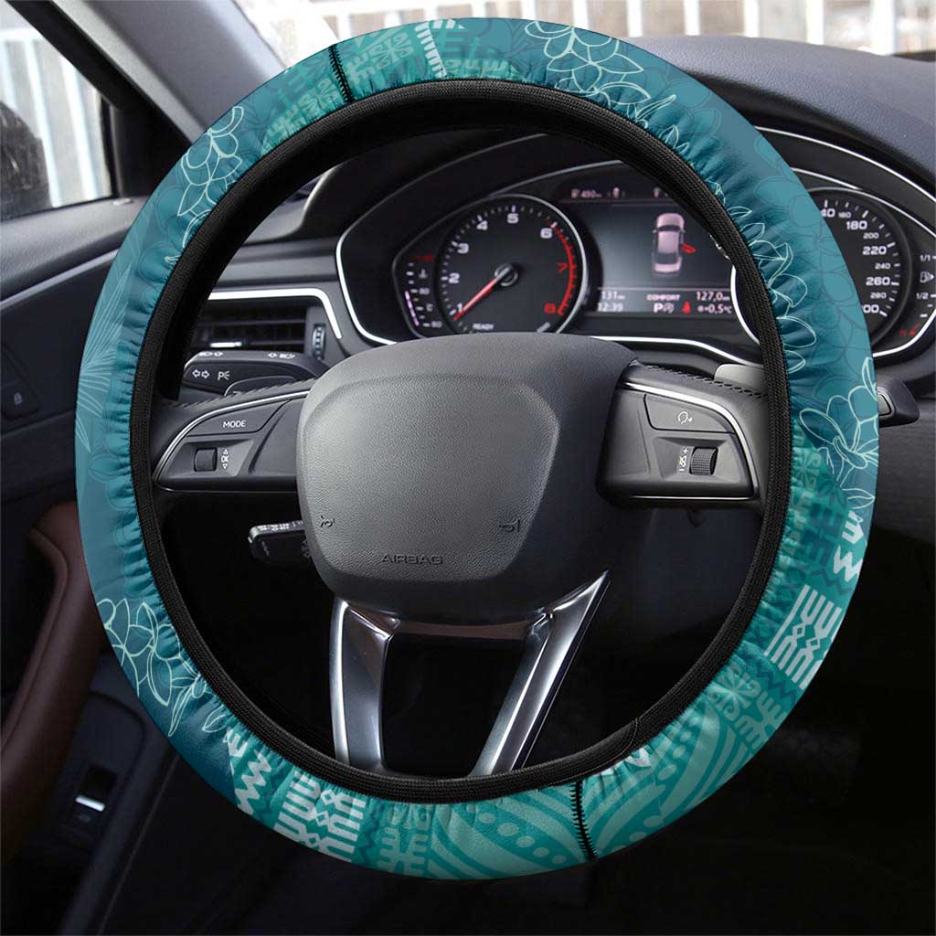 Polynesian Tribal Pattern Patchwork Picturesque Steering Wheel Cover Oceanic