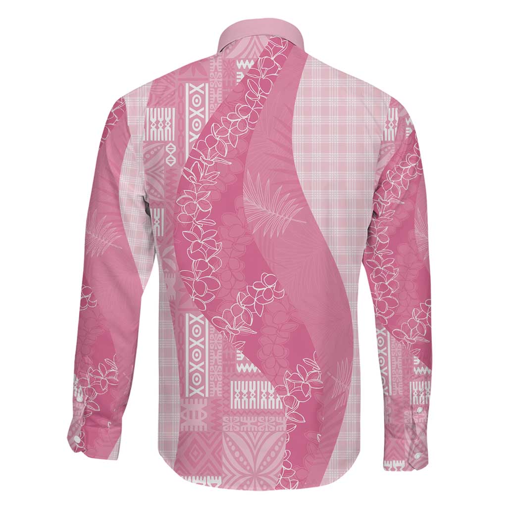 Polynesian Tribal Pattern Patchwork Picturesque Family Matching Mermaid Dress and Hawaiian Shirt Rose Pink LT7 - Polynesian Pride