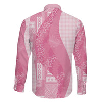 Polynesian Tribal Pattern Patchwork Picturesque Family Matching Mermaid Dress and Hawaiian Shirt Rose Pink LT7 - Polynesian Pride