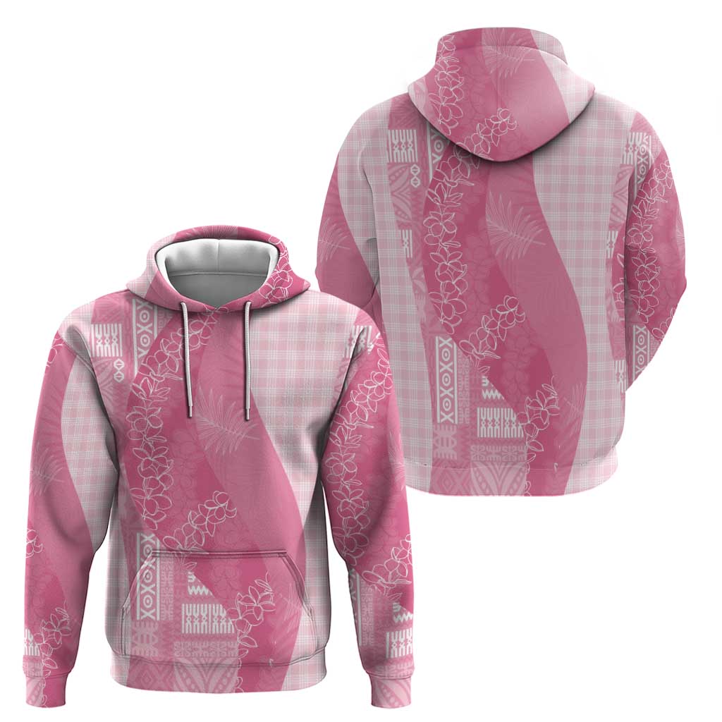 Polynesian Tribal Pattern Patchwork Picturesque Hoodie Rose Pink LT7 - Polynesian Pride