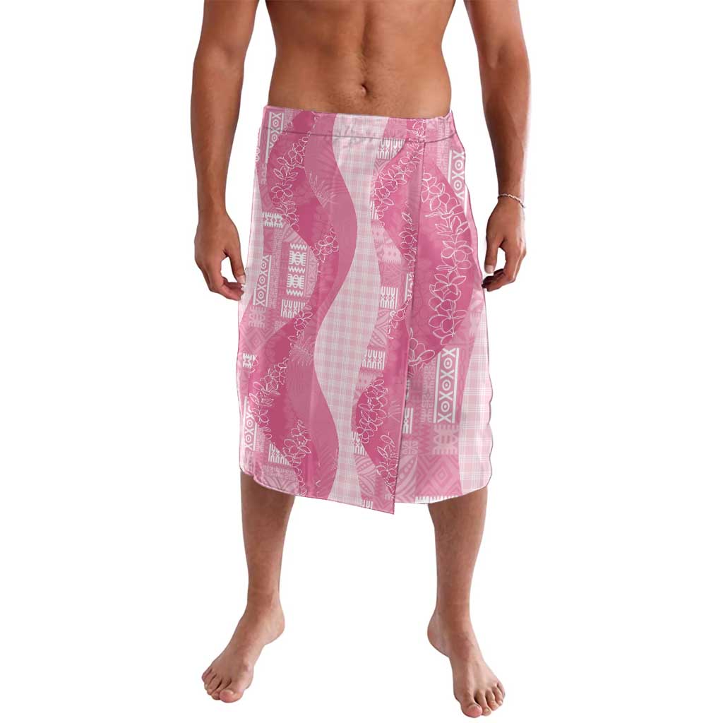 Polynesian Tribal Pattern Patchwork Picturesque Lavalava Rose Pink