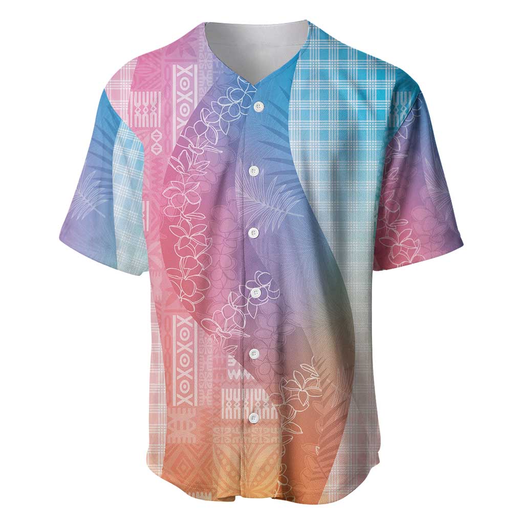 Polynesian Tribal Pattern Patchwork Picturesque Baseball Jersey Holographic