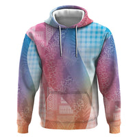 Polynesian Tribal Pattern Patchwork Picturesque Hoodie Holographic