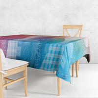 Polynesian Tribal Pattern Patchwork Picturesque Tablecloth Holographic