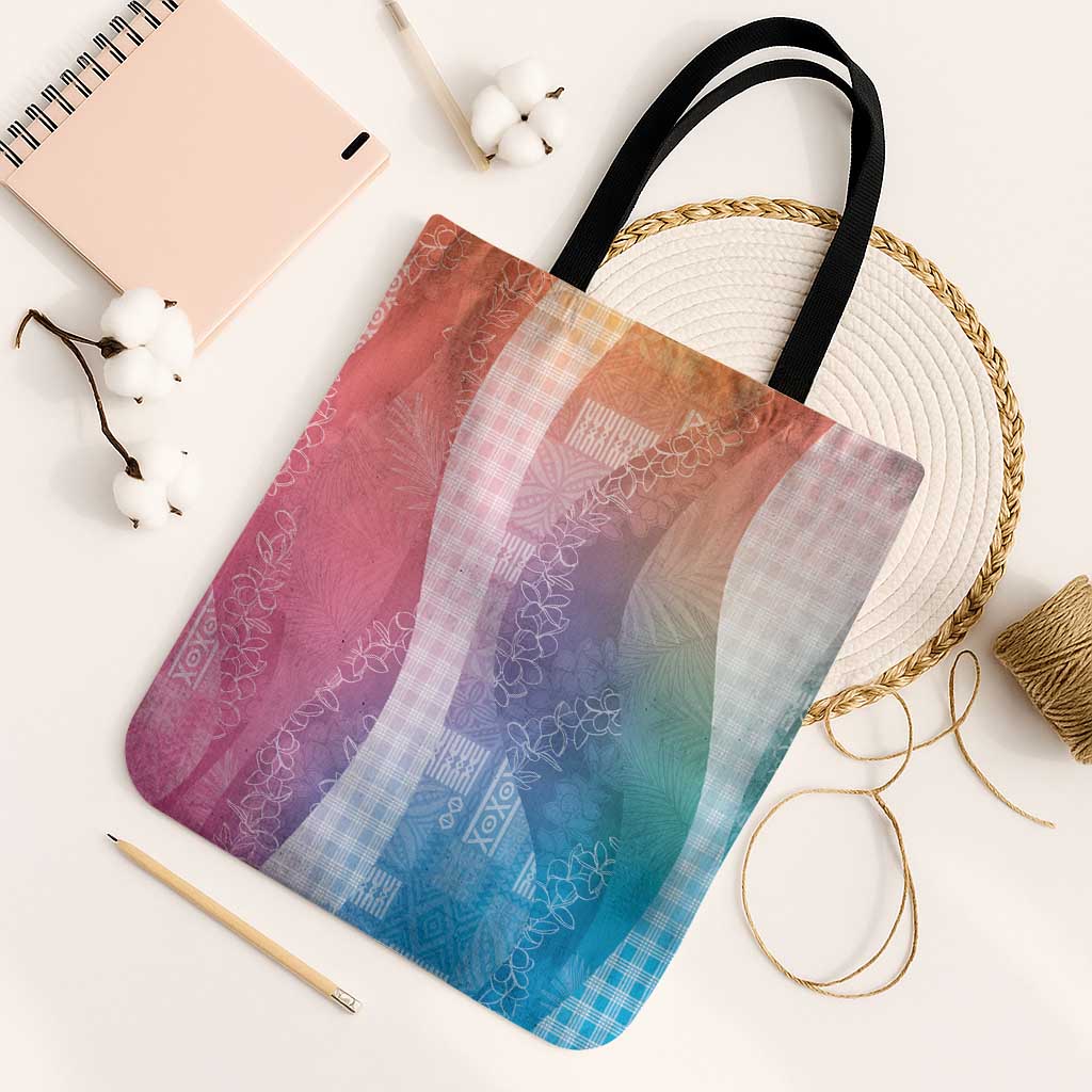 Polynesian Tribal Pattern Patchwork Picturesque Tote Bag Holographic