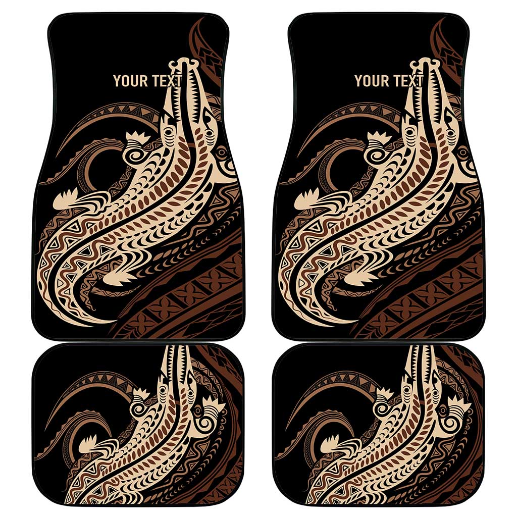 Personalized Solomon Islands Crocodile Car Mats Hapi Isles - Independence Anniversary