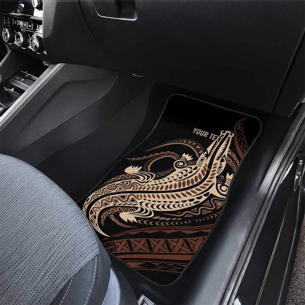 Personalized Solomon Islands Crocodile Car Mats Hapi Isles - Independence Anniversary