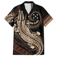 Personalized Solomon Islands Crocodile Family Matching Long Sleeve Bodycon Dress and Hawaiian Shirt Hapi Isles - Independence Anniversary