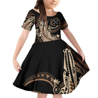 Personalized Solomon Islands Crocodile Family Matching Off Shoulder Short Dress and Hawaiian Shirt Hapi Isles - Independence Anniversary