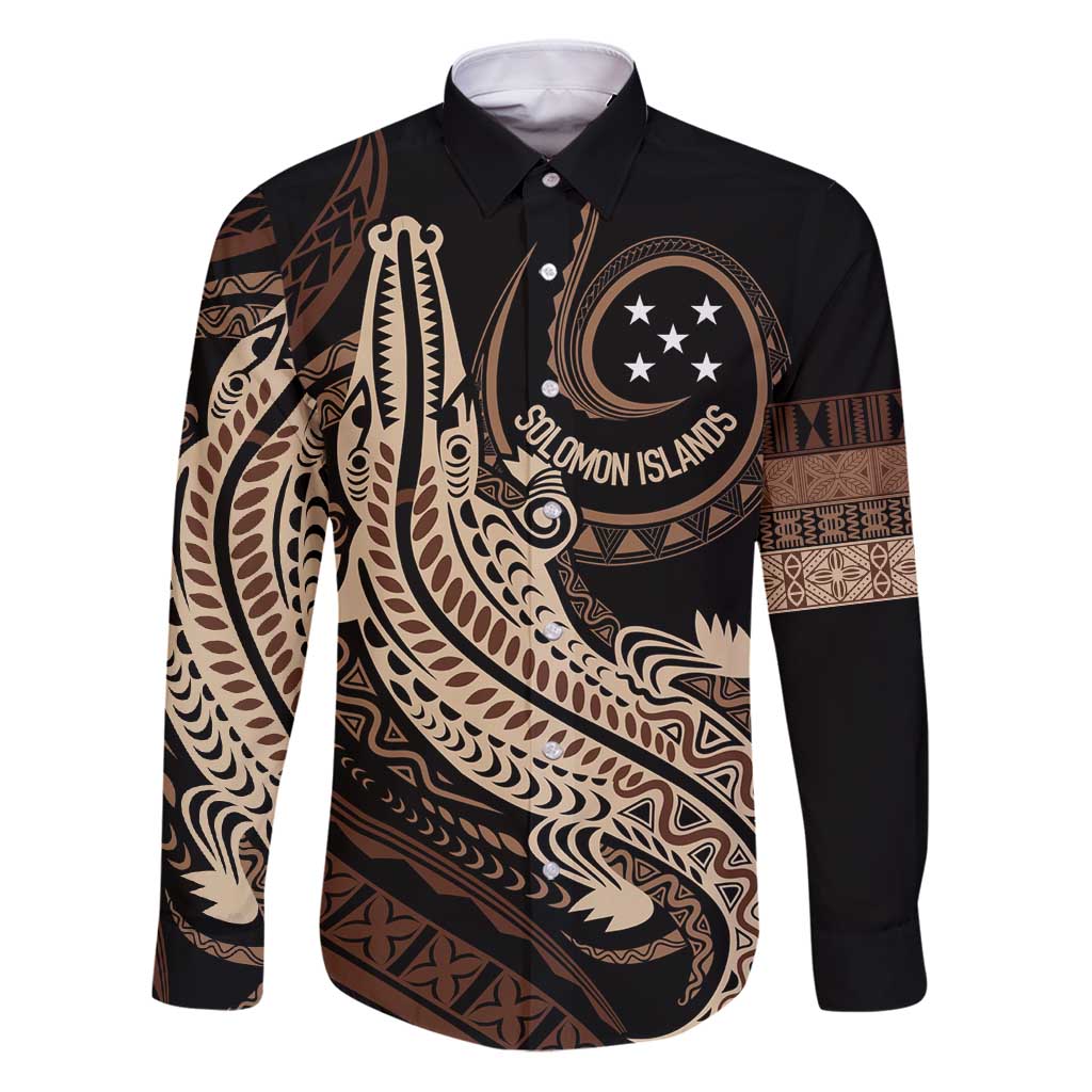 Personalized Solomon Islands Crocodile Family Matching Puletasi and Hawaiian Shirt Hapi Isles - Independence Anniversary