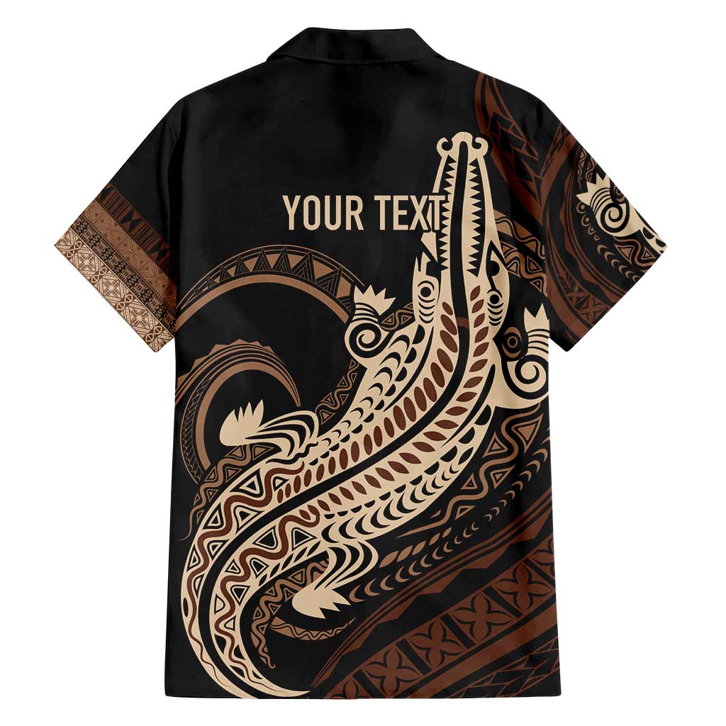 Personalized Solomon Islands Crocodile Family Matching Tank Maxi Dress and Hawaiian Shirt Hapi Isles - Independence Anniversary