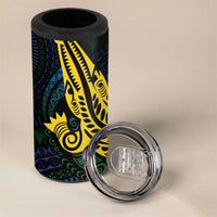 Personalized Solomon Islands Independence Anniversary 4 in 1 Can Cooler Tumbler Crocodile Mix Tapa