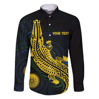 Personalized Solomon Islands Independence Anniversary Family Matching Puletasi and Hawaiian Shirt Crocodile Mix Tapa