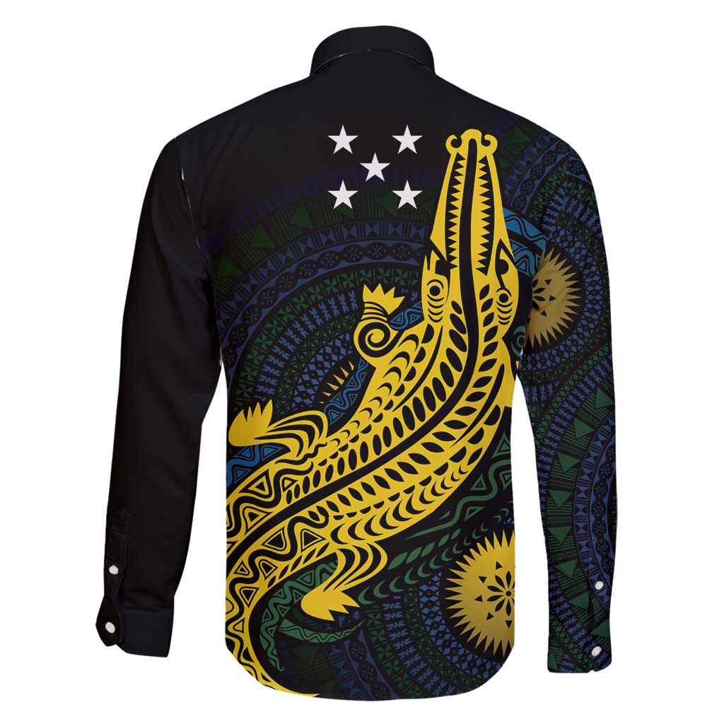 Personalized Solomon Islands Independence Anniversary Family Matching Puletasi and Hawaiian Shirt Crocodile Mix Tapa