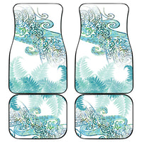 Aotearoa Maori Koru Curves Car Mats Mossy Paua Shell LT7 - Polynesian Pride