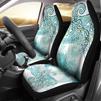 Aotearoa Maori Koru Curves Car Seat Cover Mossy Paua Shell LT7 - Polynesian Pride