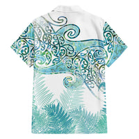 Aotearoa Maori Koru Curves Hawaiian Shirt Mossy Paua Shell LT7 - Polynesian Pride