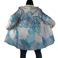 Aotearoa Maori Koru Curves Cloak Aqua Paua Shell LT7 - Polynesian Pride