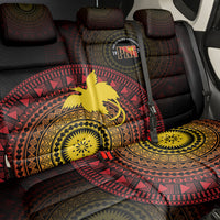 Papua New Guinea Independence Back Car Seat Cover Tapa Circle