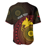 Papua New Guinea Independence Personalized Baseball Jersey Tapa Circle
