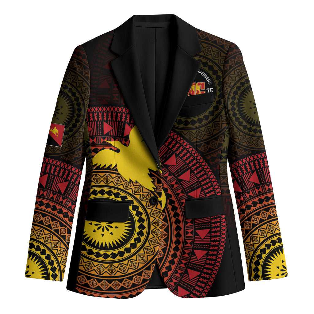 Papua New Guinea Independence Personalized Blazer Tapa Circle