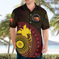Papua New Guinea Independence Personalized Hawaiian Shirt Tapa Circle