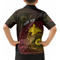 Papua New Guinea Independence Personalized Kid Hawaiian Shirt Tapa Circle LT7 - Polynesian Pride