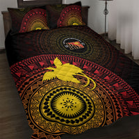 Papua New Guinea Independence Quilt Bed Set Tapa Circle