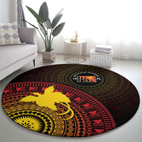 Papua New Guinea Independence Round Carpet Tapa Circle