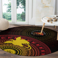 Papua New Guinea Independence Round Carpet Tapa Circle